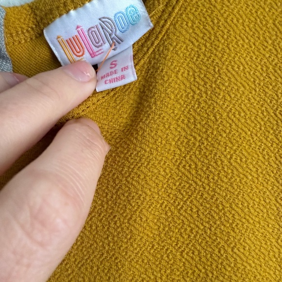 Lularoe small Charming honey Yellow skater Dress - Picture 2 of 3